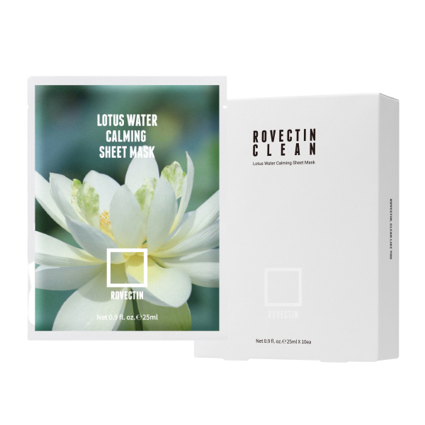 ROVECTIN - Clean Lotus Water Calming Sheet Mask - 10stukken Top Merken Winkel